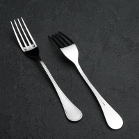 Вилка столовая &laquo;Соната&raquo; (&laquo;Империал&raquo;), длина 20,5 см, толщина 2 мм, цвет серебряный