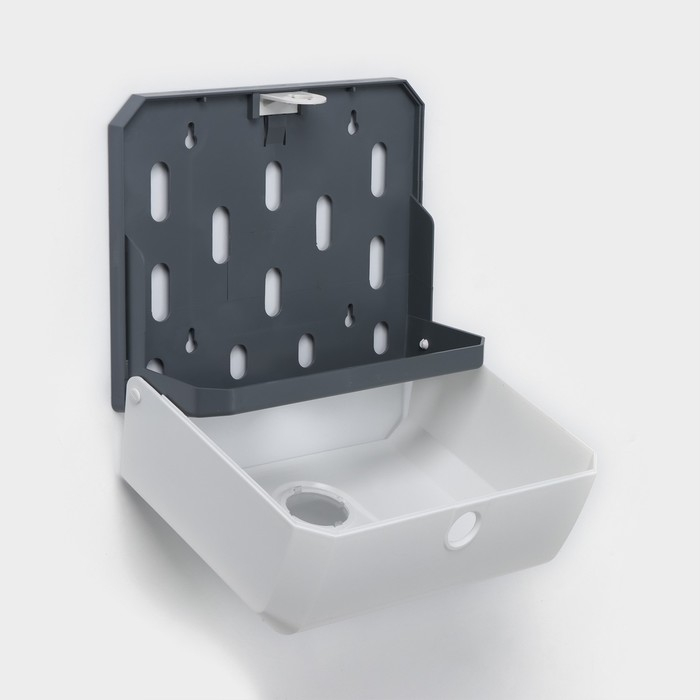 Диспенсер бумажных полотенец в листах, 26×12×22 см, цвет белый Диспенсер бумажных полотенец в листах, 26×12×22 см, цвет белый