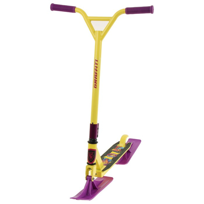 Самокат-снегокат 2 в 1 GRAFFITI, трюковой Самокат-снегокат 2 в 1 GRAFFITI, трюковой