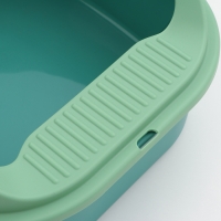 Туалет с бортом 43 х 35 х 25,5 см, зелёный