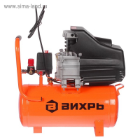 Компрессор "Вихрь" КМП-260/24, коаксиальный, 220 В, 2 кВт, 8 бар, 260 л/мин, 24 л