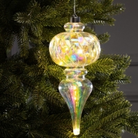 Елочная игрушка светодиодная "Сияние", 27х11 см, 12 LED, ААх2, свечение тёплое белое Елочная игрушка светодиодная "Сияние", 27х11 см, 12 LED, ААх2, свечение тёплое белое