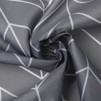 Штора для ванной Этель "Ёлочка", цв. серый, 180х180 см, полиэстер