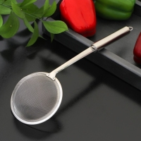 Сито для снятия пены Доляна Steel, 33&times;11 см, цвет серебристый