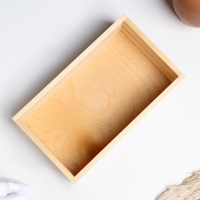 Кашпо деревянное 24&times;14&times;7.5 см Элегант, натуральный Дарим Красиво