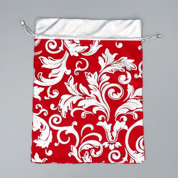 Мешочек подарочный плюш &laquo;Лучший подарок&raquo;, тиснение, 30 х 40 см +/- 1.5 см, Новый год