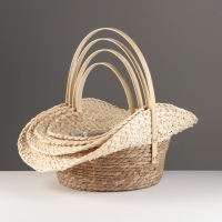 Набор корзин из 4 шт, 46x32x12, 42x29x10, 36x25x8, 30x21x7 см, рогоз Набор корзин из 4 шт, 46x32x12, 42x29x10, 36x25x8, 30x21x7 см, рогоз