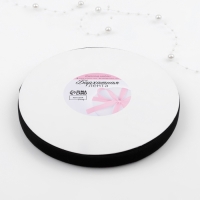 Лента бархатная, 15 мм, 18 &plusmn; 1 м, цвет чёрный №03