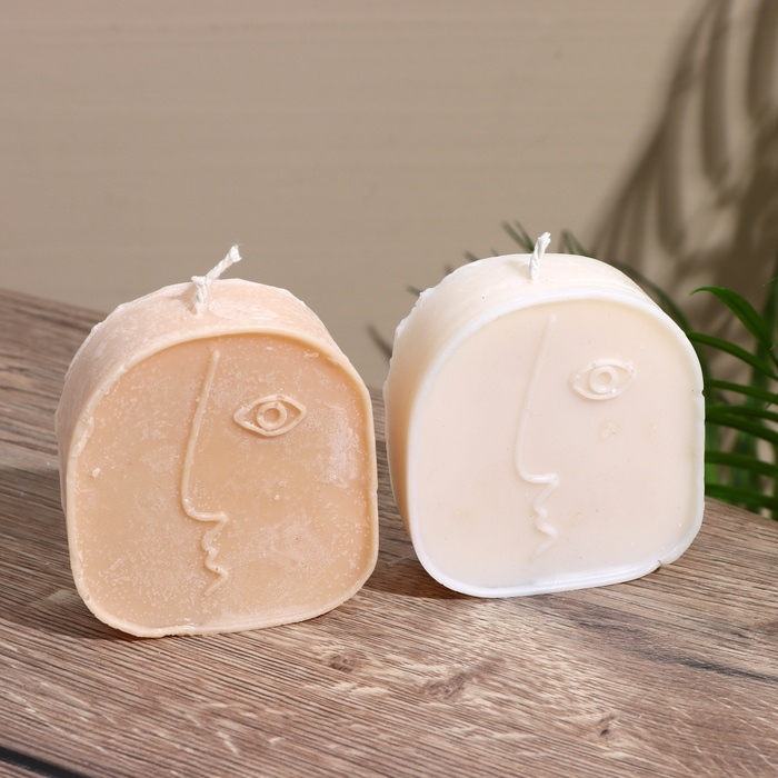 Свеча Свеча "Пикассо" 7х2,5х8 см, соевый воск,, микс