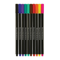 Набор ручек капиллярных 10 цветов Luxor, Fine Writer 045, 0,8мм, европодвес Набор ручек капиллярных 10 цветов Luxor, Fine Writer 045, 0,8мм, европодвес