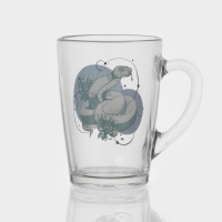 Кружка стеклянная кофейная «Змеи», 300 мл, МИКС Кружка стеклянная кофейная «Змеи», 300 мл, МИКС