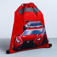 Мешок для обуви со светоотражающим элементом &laquo;Гоночная тачка&raquo; 30 х 40 см