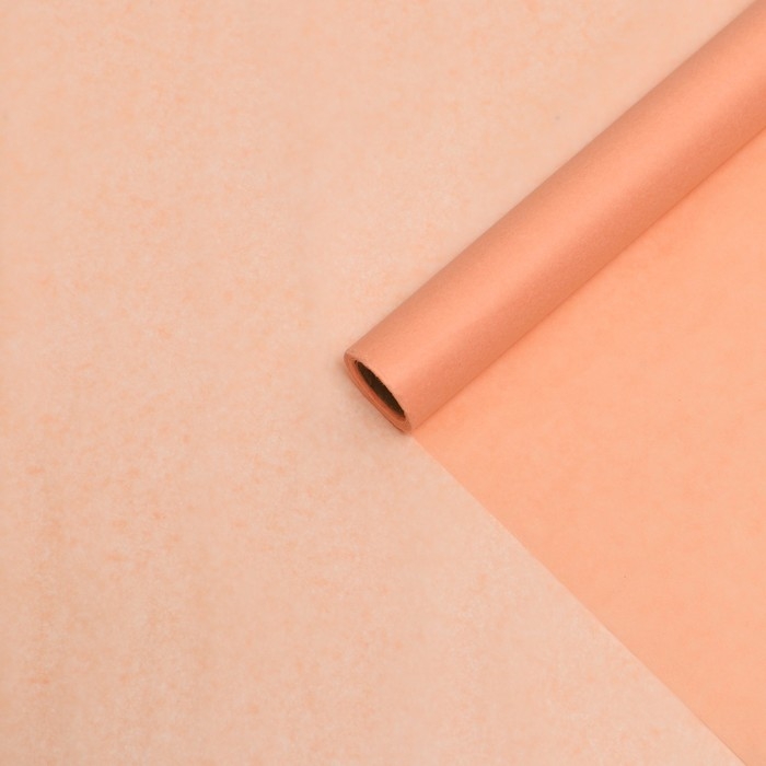 Бумага упаковочная тишью, персиковый, 50см х 10 м Бумага упаковочная тишью, персиковый, 50см х 10 м