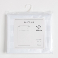 Простыня Этель Hotel 215х240± 3 см, страйп-сатин 3х3 Простыня Этель Hotel 215х240± 3 см, страйп-сатин 3х3