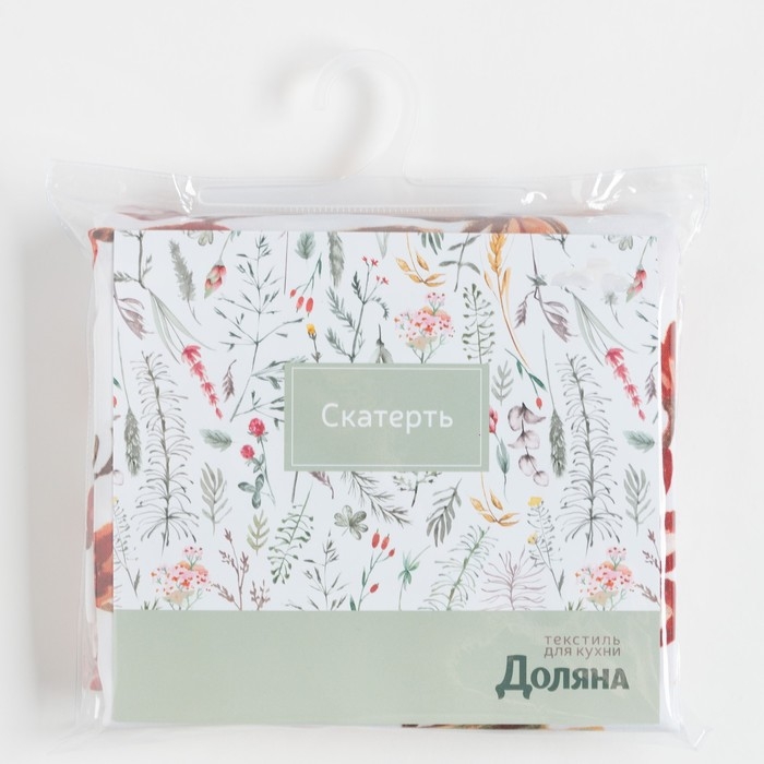 Скатерть Доляна &laquo;Летние цветы&raquo; 145х220 см, 100% п/э