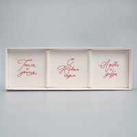 Коробка для для муссовых пирожных &laquo;С Новым годом, тепла и уюта&raquo;, 27 х 8.6 х 6.5 см, Новый год