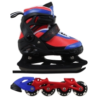 Коньки детские раздвижные Snow Cat, с роликовой платформой, р. 34-37 Коньки детские раздвижные Snow Cat, с роликовой платформой, р. 34-37