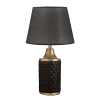 Настольная лампа "Аннет" E14 40Вт черный-золото 23х23х41 см RISALUX