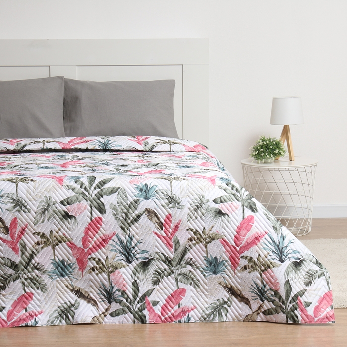 Покрывало 1,5сп Экономь и Я "Тропики" 150х205&plusmn;5см, полиэстер, 190гр/м2