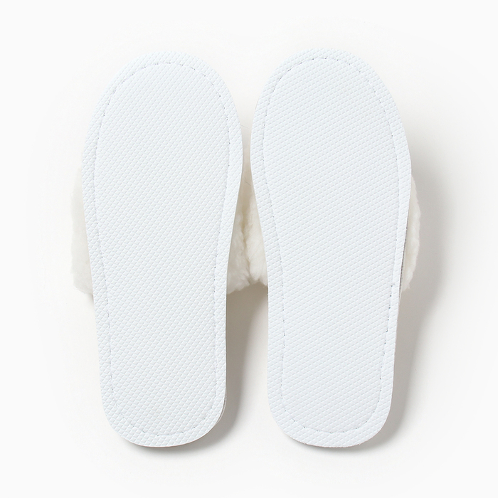 Тапочки женские, цвет белый, размер 38-39