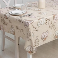 Клеёнка на стол Доляна «Чай», на тканевой основе, рулон 20 метров, ширина 137 см, общая толщина 0,22 мм, цвет бежевый Клеёнка на стол Доляна «Чай», на тканевой основе, рулон 20 метров, ширина 137 см, общая толщина 0,22 мм, цвет бежевый