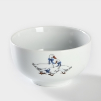 Пиала фарфоровая &laquo;Гуси&raquo;, 330 мл, d=11 см, рисунок микс