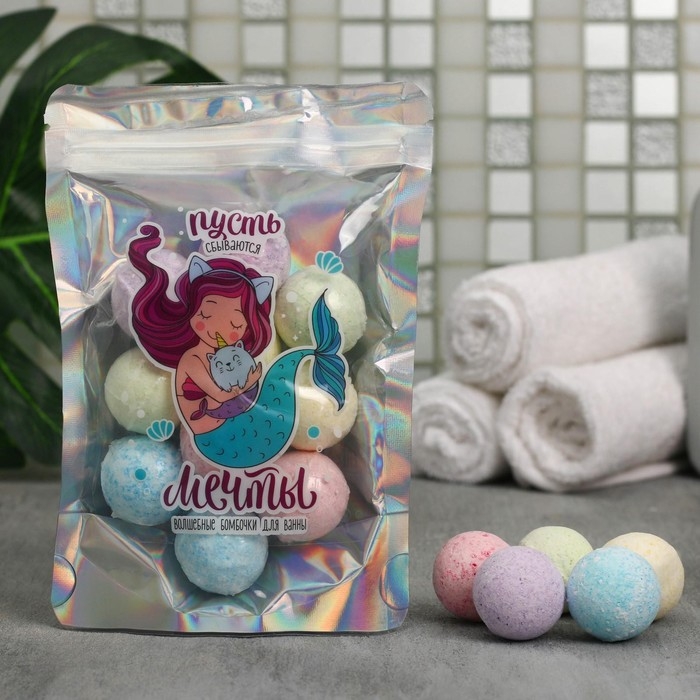 Подарочный набор косметики &laquo;Пусть сбываются мечты&raquo;, бомбочки для ванны, 10 х 10 г, BEAUTY FOX