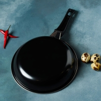 Сковорода «Жаклин», d=20 см, толщина 0,65 мм, пластиковая ручка, антипригарное покрытие, цвет чёрный Сковорода «Жаклин», d=20 см, толщина 0,65 мм, пластиковая ручка, антипригарное покрытие, цвет чёрный
