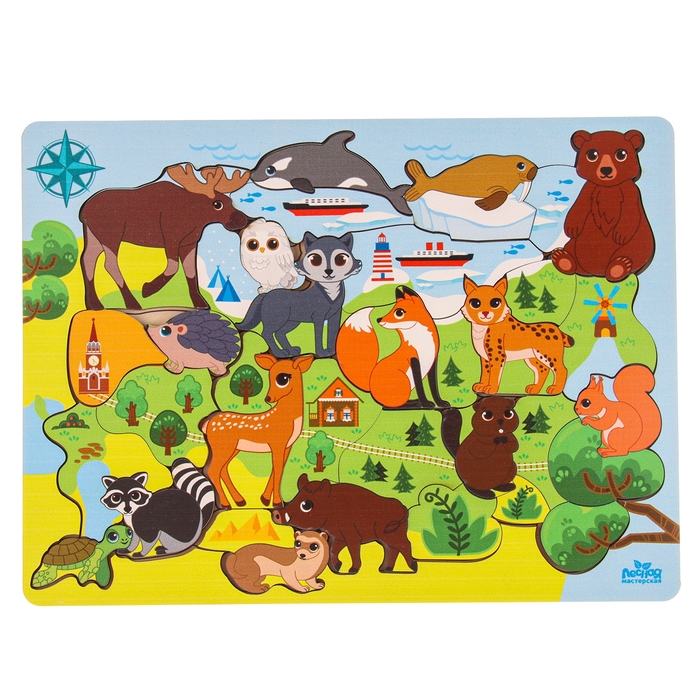 Головоломка &laquo;Животные Евразии&raquo;