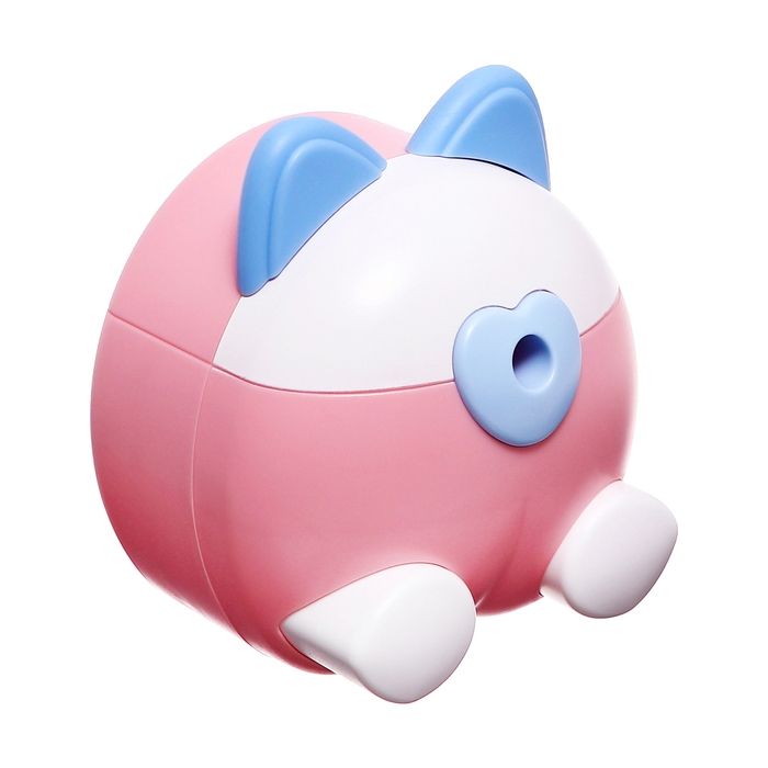 Точилка механическая с контейнером, Ушки розовый/белый Точилка механическая с контейнером, Ушки розовый/белый