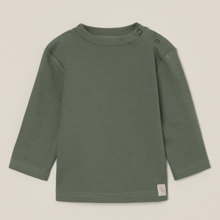 Футболка с дл. рукавом SL HOME рост 74-80 см, цв. оливковый