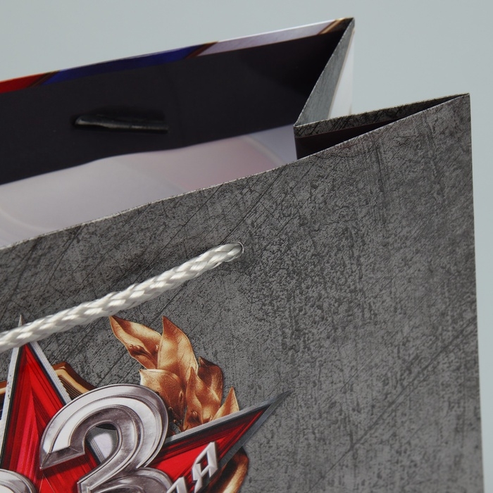 Пакет подарочный ламинированный, упаковка, &laquo;Лучшему защитнику&raquo;, MS 23 х 18 х 8 см