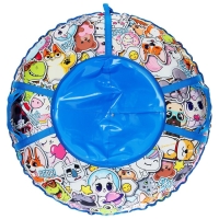 Тюбинг-ватрушка Winter Star &laquo;Стикер&raquo;, LED-подсветка, диаметр чехла 100 см