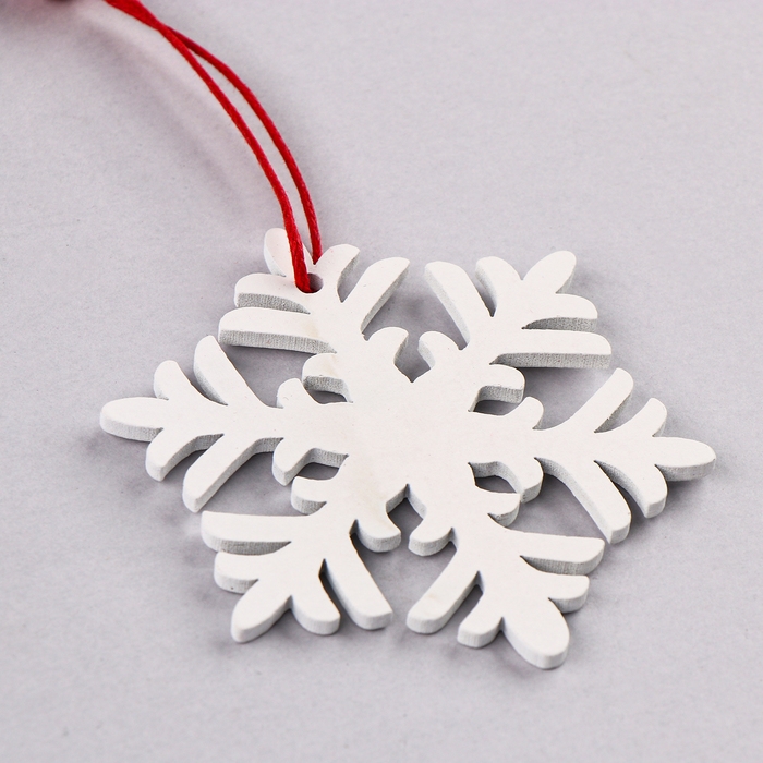 Подвеска новогодняя &laquo;Снежинка&raquo;, (набор 3 шт.)