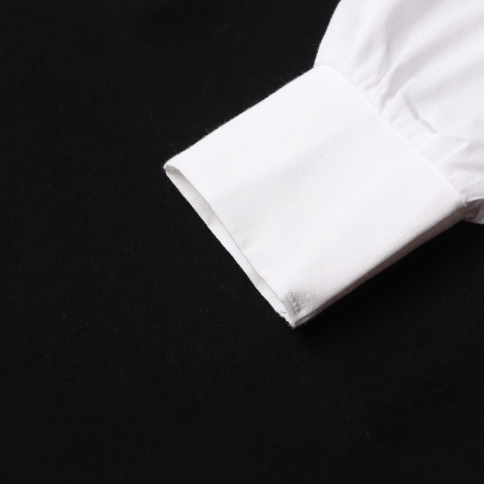 Джемпер для девочки школьный, цвет чёрный, рост 146 см