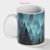 Кружка - хамелеон керамическая Доляна &laquo;Таинственная лиса&raquo;, 350 мл, цвет белый