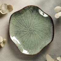 Блюдо керамическое сервировочное &laquo;Цветок&raquo;, d=21,5 см