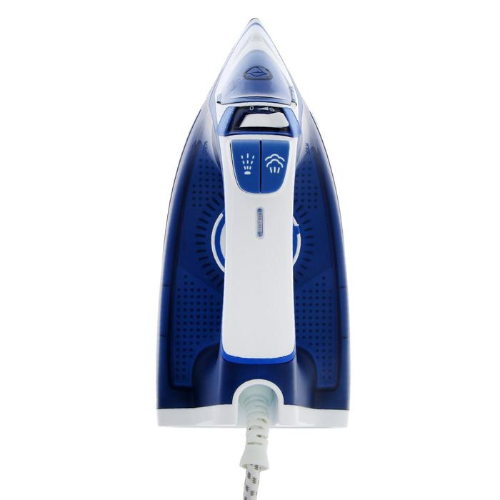 Утюг WILLMARK SI-2267CB, 2200 Вт, антипригарная подошва, 20 г/мин, 210 мл, сине-белый Утюг WILLMARK SI-2267CB, 2200 Вт, антипригарная подошва, 20 г/мин, 210 мл, сине-белый