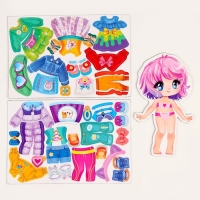 Магнитная игра одевашка &laquo;&lrm;Стильная модница&raquo;&lrm;