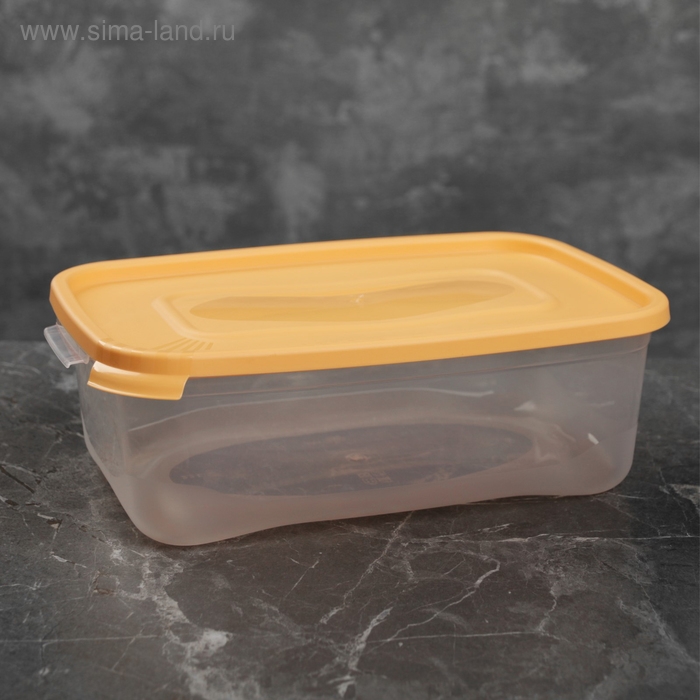 Контейнер для продуктов &laquo;Каскад&raquo;, 2,2 л, прозрачный, крышка микс