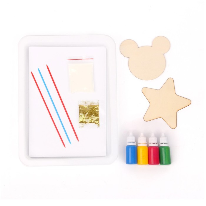 Рисуем в технике Эбру «Кошечка», 10 листов бумаги, 2 трафарета, загуститель Рисуем в технике Эбру «Кошечка», 10 листов бумаги, 2 трафарета, загуститель