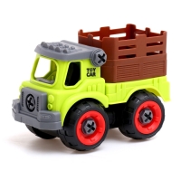 Конструктор винтовой &laquo;Фермерский самосвал&raquo;, с отвёрткой, 28 деталей