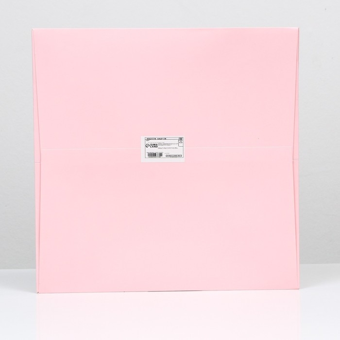 Пакет под торт 30х30х30cm Розовый, 1шт Пакет под торт 30х30х30cm Розовый, 1шт