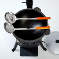 Набор для плова 4 предмета, казан 8л, печь под казан, поварешка 42см, шумовка 43см Набор для плова 4 предмета, казан 8л, печь под казан, поварешка 42см, шумовка 43см