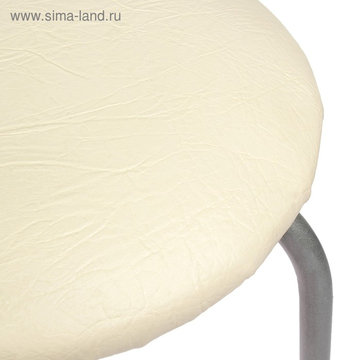 Табурет Табурет "Эконом" Серебристый металлик/молочный