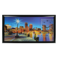 Часы-картина настенные, интерьерные "Ночной город и архитектура", 50 х 100 см, на холсте, бесшумные Часы-картина настенные, интерьерные "Ночной город и архитектура", 50 х 100 см, на холсте, бесшумные