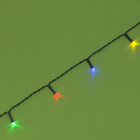 Гирлянда &laquo;Нить&raquo; 20 м, тёмная нить, 200 LED, свечение мульти, 2 режима, солнечная батарея