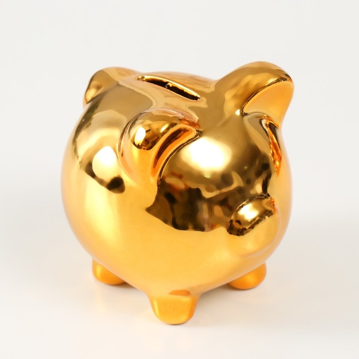 Копилка керамика "Улыбчивая свинка" МИКС 10х7,5х9 см