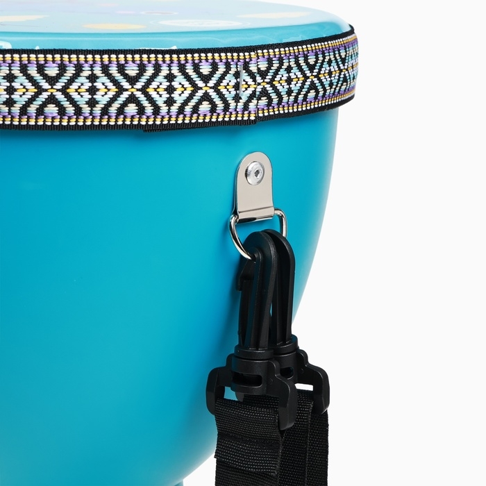 Барабан Джембе "Динозаврик", 21.5 х 40 см, голубой