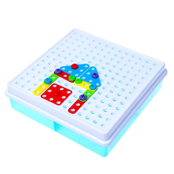 Конструктор &laquo;Болтовая мозаика: Транспорт&raquo;, с отвёрткой и основанием, 96 деталей